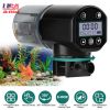 Automatic Fish Feeder 8.45OZ Capacity Electric Fish Food Dispenser for Fish Tank Aquarium Moisture-Proof Fish Feed Timer with 4 Programmable Modes Adj