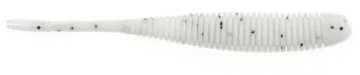 NetBaitBF Flat Sided Shad 4.5in White 8ct