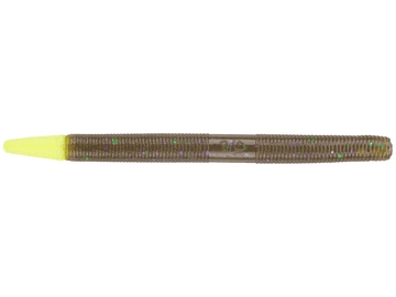 Yamamoto 5in SENKO 10pk Green PumpkinLarge Green & Purple Flake W Chartreuse Tail