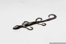 Zoom Lizard 6in 9/bag Black Red Glitter