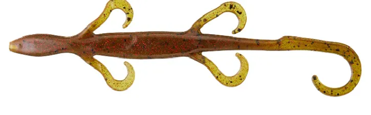 Zoom Lizard 6" 9/bag  Green Pumpkin/Red