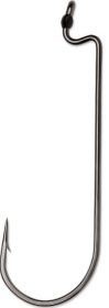 VMC Worm Hook Black Nickel Size 1/0 6ct